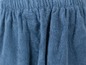 Ein blaues Frottee-Handtuch.