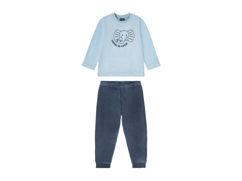Gehe zu Vollbildansicht: lupilu® Kleinkinder Jungen Pyjama Nicki, aus weicher Nicki-Qualität - Bild 13