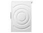 Weiße Waschmaschine im modernen Design.