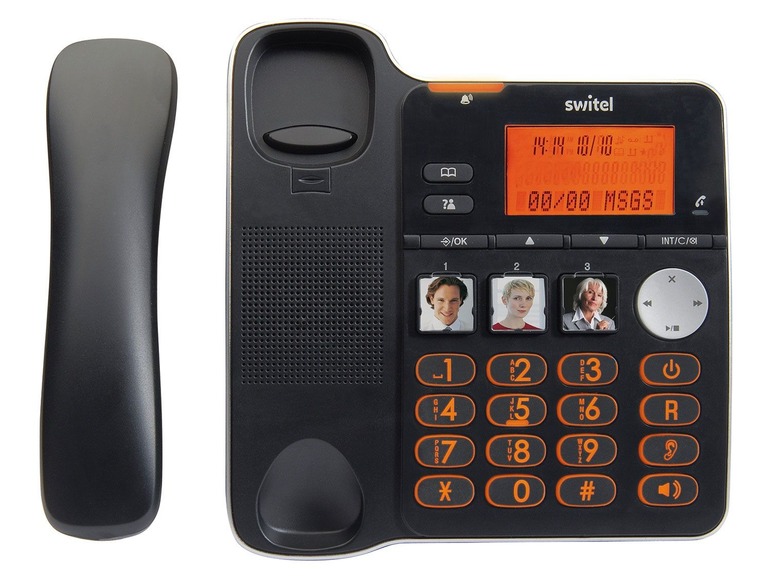 Gehe zu Vollbildansicht: Switel D200 DECT Komfort-Telefon Combo mit Anrufbeantworter - Bild 3