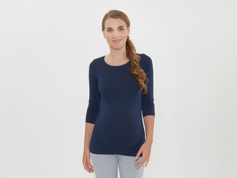 Gehe zu Vollbildansicht: ESMARA® 2 Damen Umstandsshirts, mit Bio-Baumwolle - Bild 3