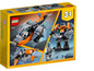 Lego Creator 3-in-1-Set mit einem Hubschrauber, Roboter und Fahrzeug.