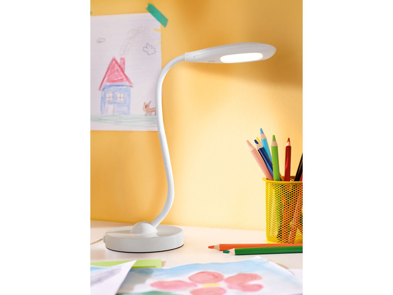Gehe zu Vollbildansicht: LIVARNO LUX® Schreibtischleuchte, mit flexiblem Leuchtenarm, Schalter mit Touch-it Funktion - Bild 5