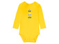Gelber Babybody mit Autos