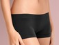 Schwarze, nahtlose Damen-Unterhose.