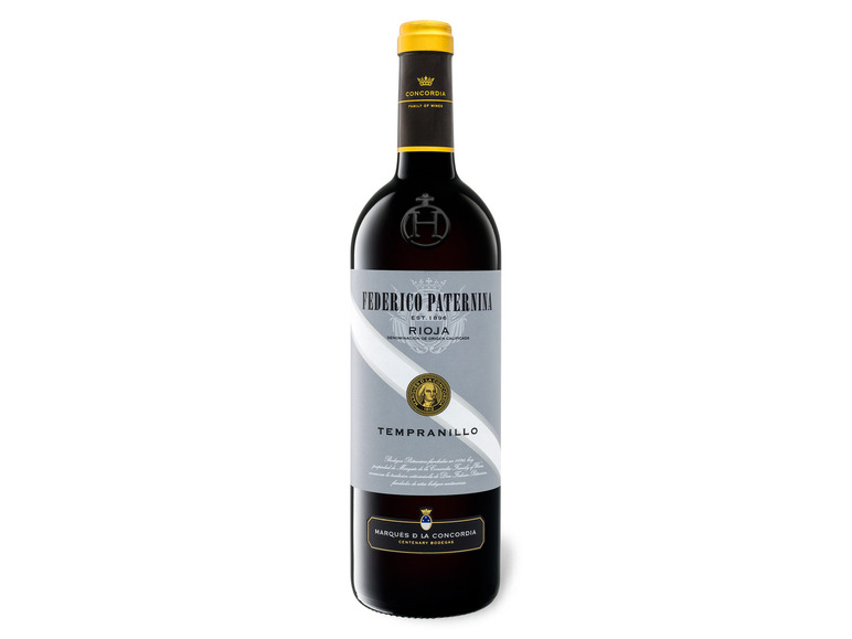 trocken, Rotwein DOCa Rioja Tempranillo Federico 2018 Paternina
