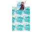 Elsa Bettwäsche mit türkisfarbenem Hintergrund und weißem Blumenmuster