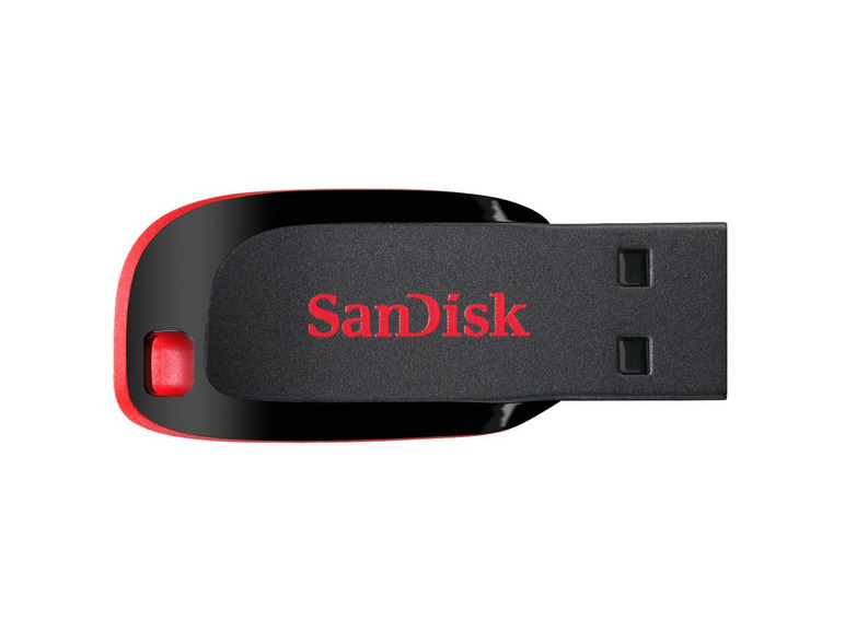 Gehe zu Vollbildansicht: SanDisk Cruzer Blade USB-Stick 128GB, SDCZ50-128G-B35 - Bild 1