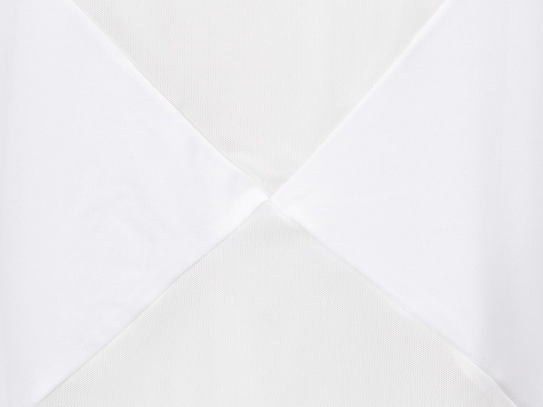 Weißer Stoff mit Netzstruktur.