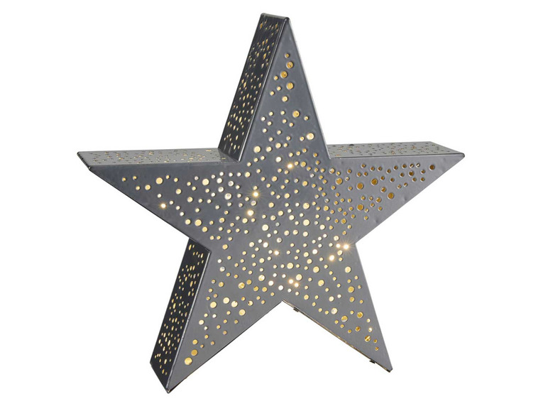 Gehe zu Vollbildansicht: Pureday LED-Deko-Stern »Silver Star« - Bild 1