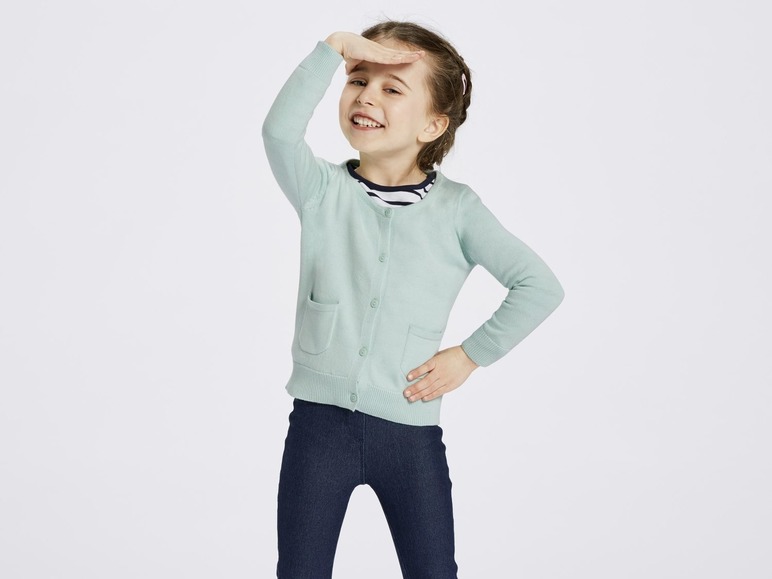 Gehe zu Vollbildansicht: LUPILU® Cardigan Mädchen, Kleinkinder, 2 Stück, Knopfverschluss, aus reiner Bio-Baumwolle - Bild 14