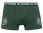 Grüne Boxershorts mit Brezelbub-Logo.