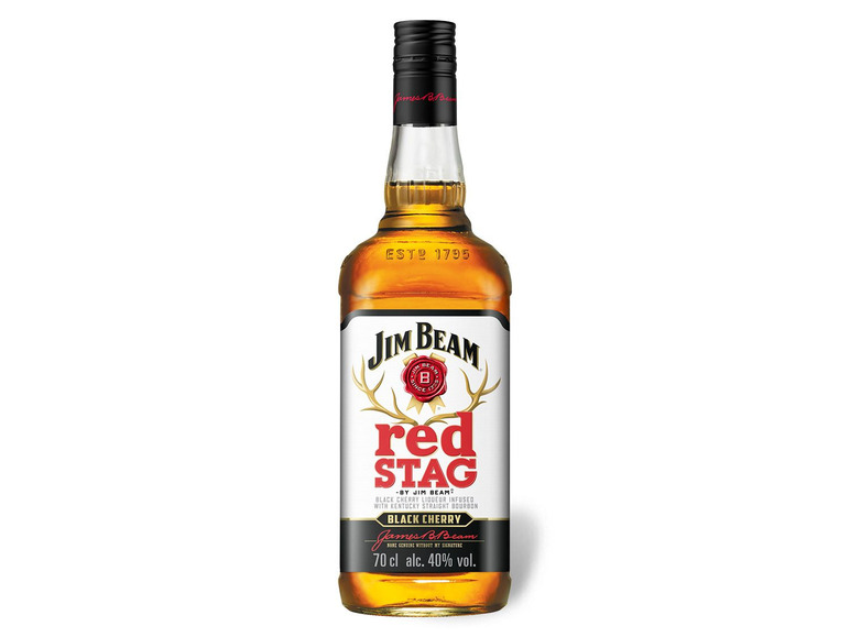 Gehe zu Vollbildansicht: JIM BEAM Red Stag Cherry Whiskeylikör 32,5% Vol - Bild 1