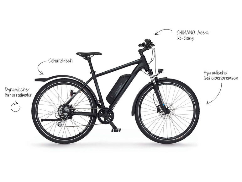 Gehe zu Vollbildansicht: FISCHER E-Bike ATB »Terra 2.0«, Allround-Bike, 27,5 Zoll Modell 2021 - Bild 5