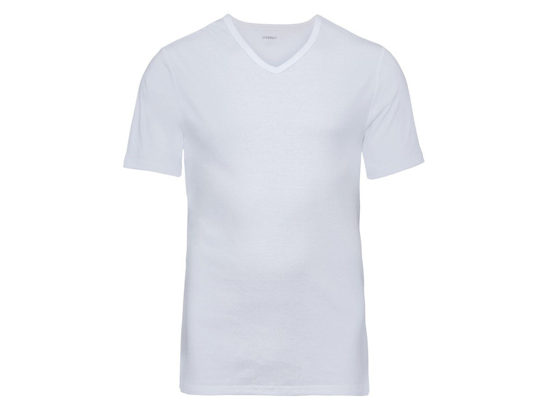 Gehe zu Vollbildansicht: LIVERGY® Unterhemd Herren, 3 Stück, mit Rundhals- oder V-Ausschnitt, aus reiner Baumwolle - Bild 13