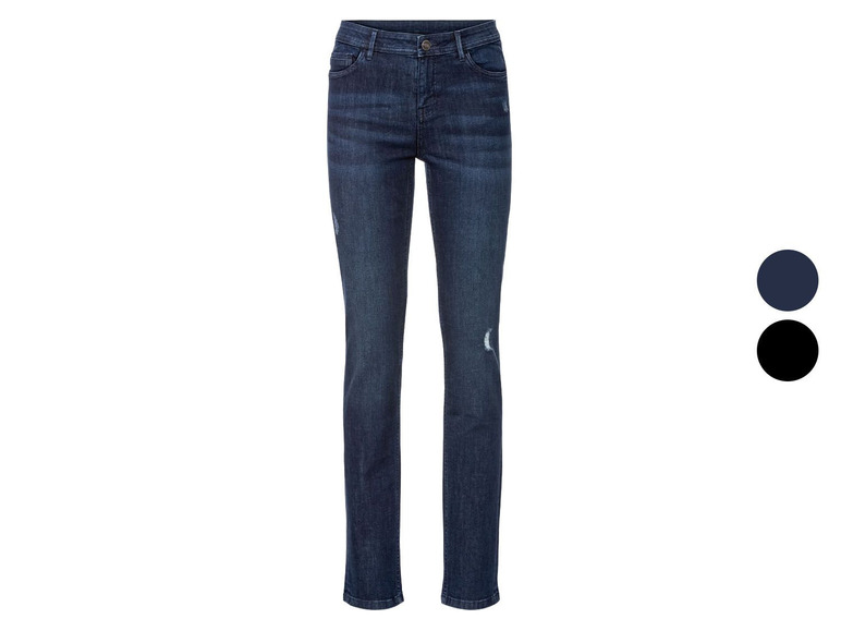 Gehe zu Vollbildansicht: esmara® Damen Jeans, schmal geschnitten, mit normaler Leibhöhe - Bild 1