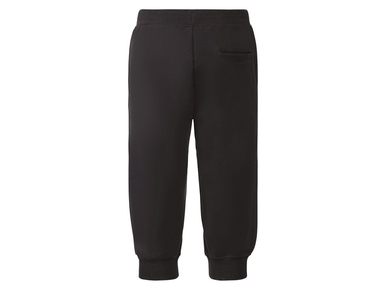 Schwarze Jogginghose mit elastischem Bund.