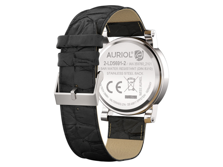 Gehe zu Vollbildansicht: AURIOL Funk Armbanduhr, mit Metallgehäuse - Bild 7