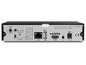 Rückseite eines Satellitenreceivers mit HDMI-, LAN- und USB-Anschlüssen.