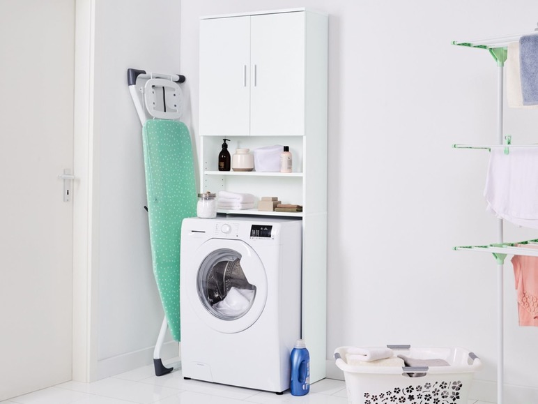 Gehe zu Vollbildansicht: LIVARNO LIVING® Waschmaschinenüberbauschrank, bis 85 cm Höhe, 2 verstellbare Einlegeböden - Bild 7