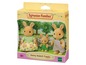 Sylvanian Families Kaninchenfamilie mit Mutter, Vater und Kind.