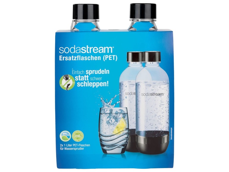 Gehe zu Vollbildansicht: Sodastream Ersatzflaschen, 2 Stück, 1 l Volumen, BPA-frei - Bild 2