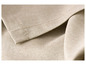 Beige Leinen-Servietten gefaltet.