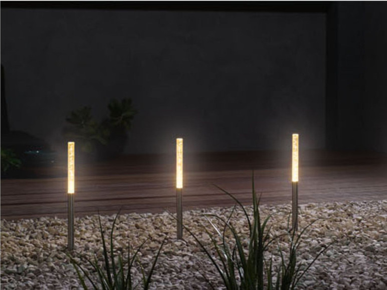 Gehe zu Vollbildansicht: MELINERA® LED Gartenstäbe, inklusive Erdspießen - Bild 6