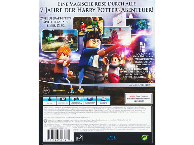 Gehe zu Vollbildansicht: WARNER BROTHERS Lego Harry Potter Collection (Die Jahre 1-4 & Die Jahre 5-7) - Konsole PS4 - Bild 2