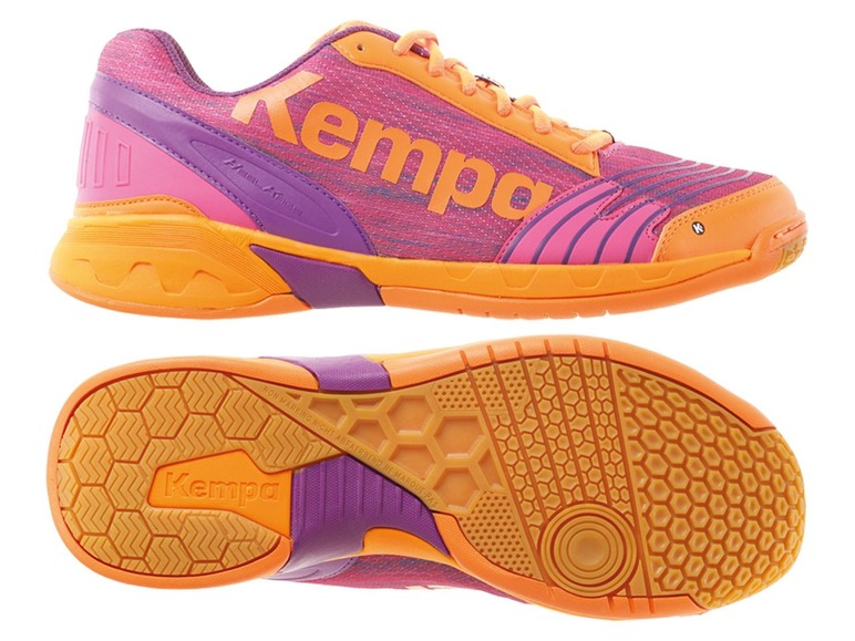 Orange und rosa Kempa Volleyballschuhe