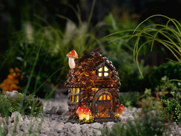 Gehe zu Vollbildansicht: MELINERA® Solar-Gartenfigur »Herbst«, Dämmerungssensor, aus Kunststein - Bild 12