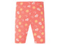 Rosa Leggings mit Sommer-Sonnen-Motiv.