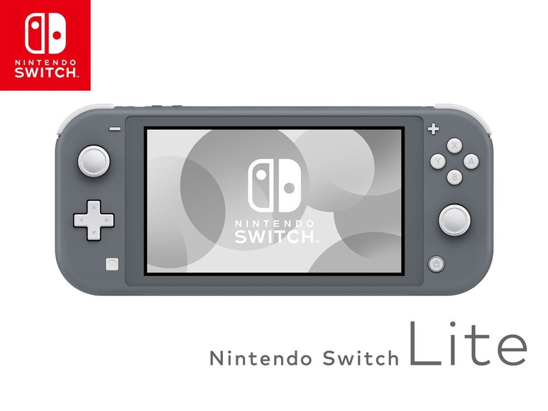 Gehe zu Vollbildansicht: Nintendo Switch Lite Konsole Grau - Bild 2