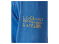 Blauer Longsleeve mit U.S. Grand Polo Equipment & Apparel Logo.