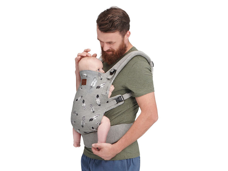 Gehe zu Vollbildansicht: Kinderkraft Babytrage »Milo«, vor dem Bauch & auf dem Rücken tragbar, ergonomisches Design - Bild 10
