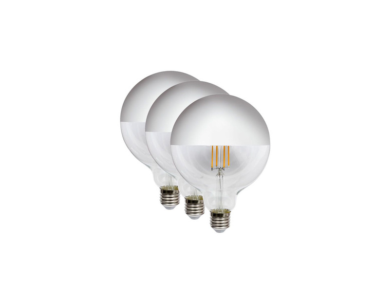 Gehe zu Vollbildansicht: LIVARNO LUX® LED-Leuchtmittel Filament Birne, 3er Set, E27 Fassung - Bild 4
