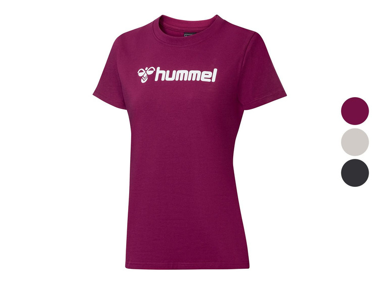 Gehe zu Vollbildansicht: Hummel T-Shirt Damen, Regular Fit, mit Baumwolle - Bild 1