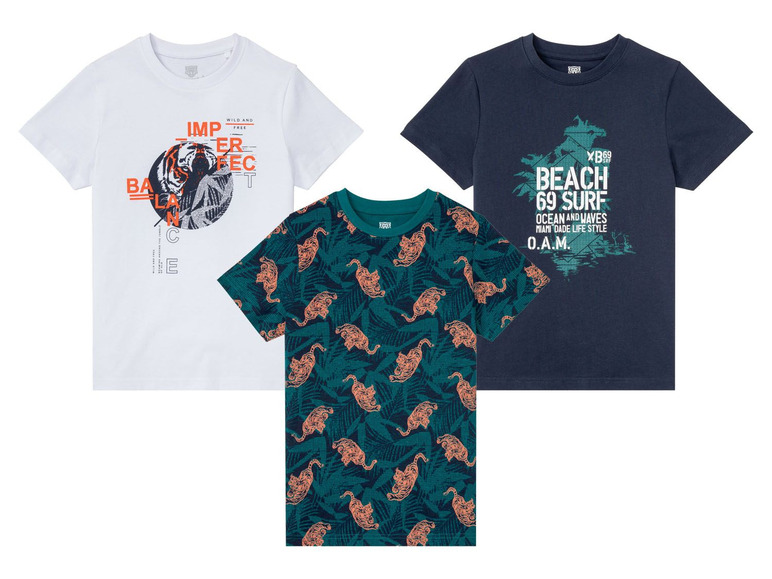 Gehe zu Vollbildansicht: PEPPERTS® T-Shirt Jungen, aus Baumwolle, mit Print - Bild 1