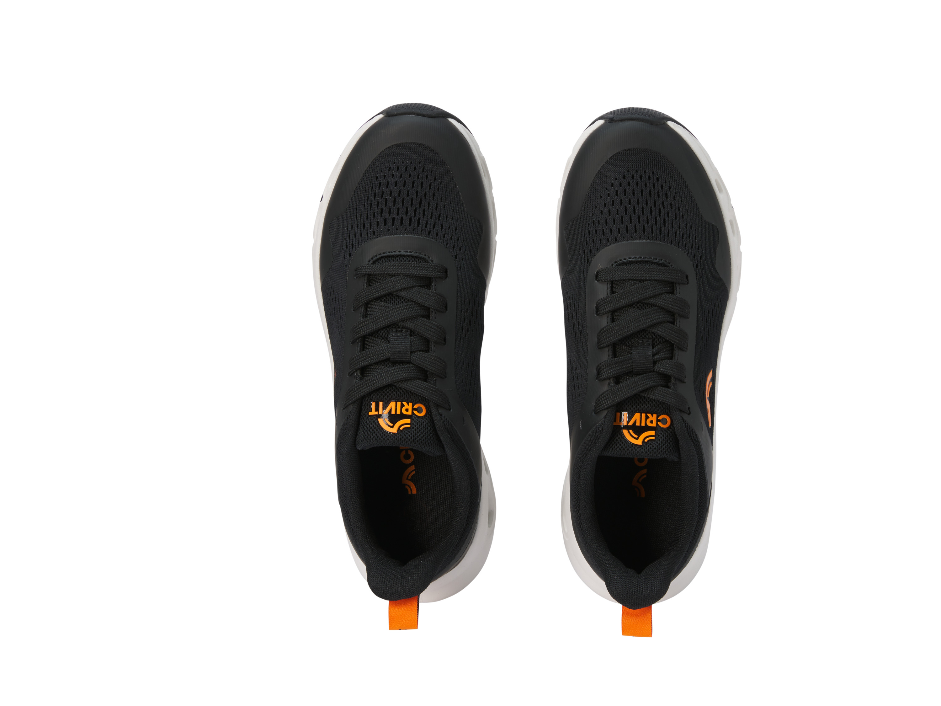 CRIVIT Damen Sportschuhe (schwarz/orange, 38) – Bild 4 von 4