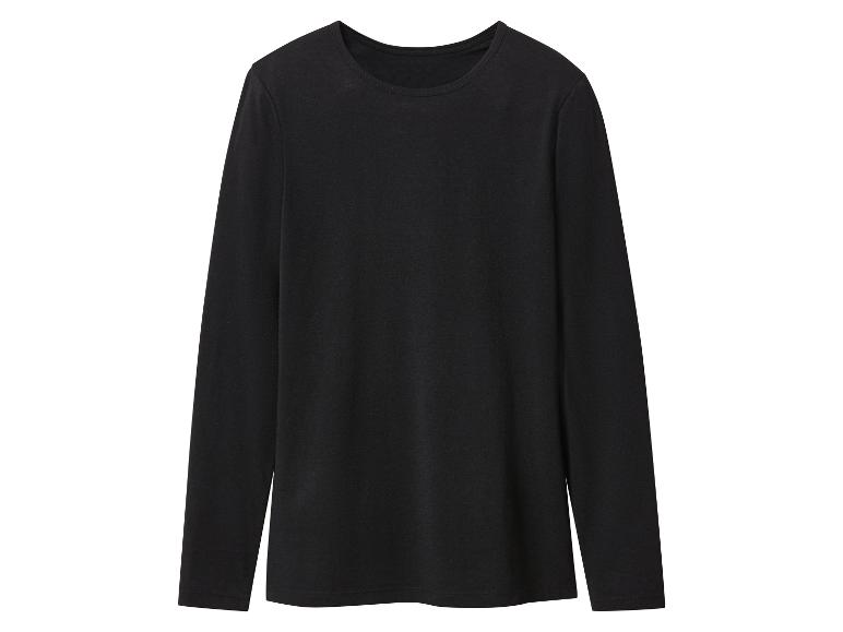 Einfaches schwarzes Langarmshirt