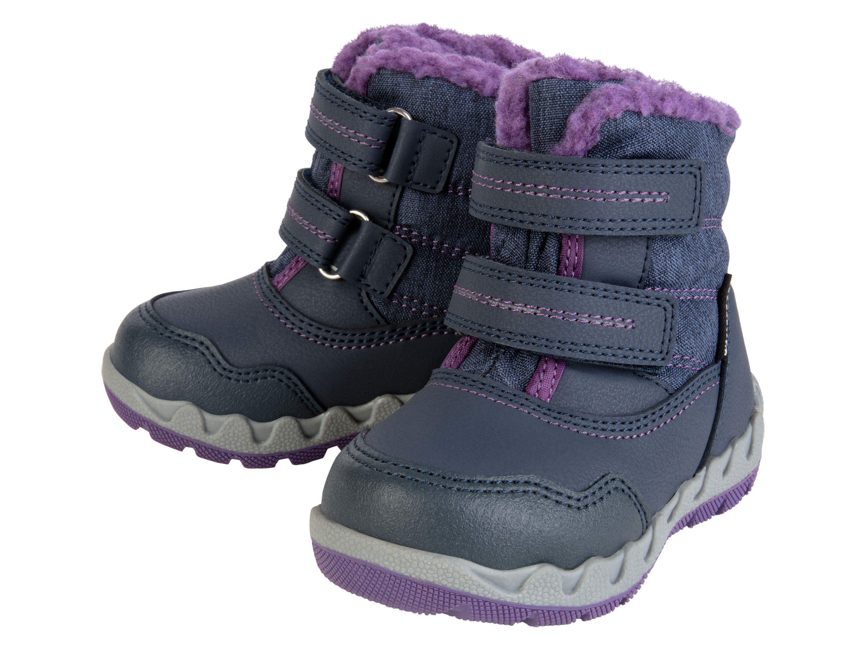 lupilu® Baby Schneestiefel mit Warmfutter (navy/lila, 24)““ | Futter- und Decksohle: Textil