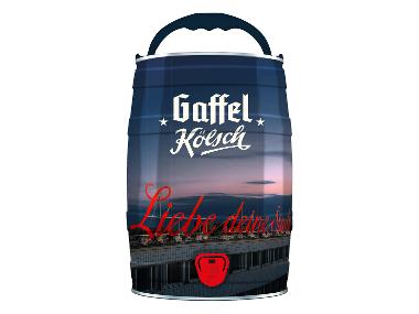 GAFFEL - GAFFEL Kölsch 5 Liter Bierfass mit Zapfhahn, Pfandfrei 4,8 % Vol