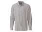 Ein graues Hemd mit langen Ärmeln.