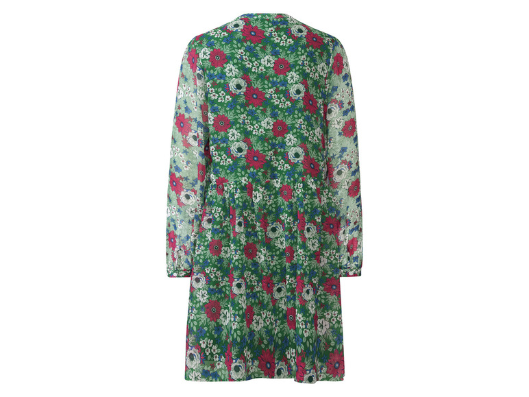 Gehe zu Vollbildansicht: esmara® Damen Kleid, in Chiffon-Qualität, mit Raffung - Bild 3