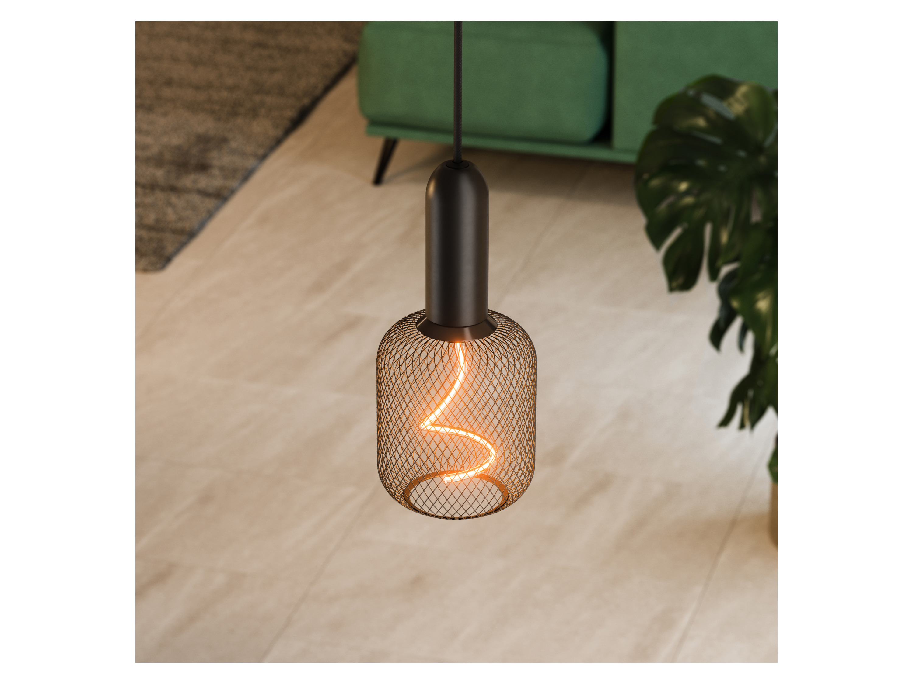 OSRAM Spiralförmige Lampe im Gehäuse (Schwarz) – Bild 2 von 2