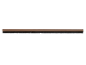 Braune Türbürstendichtung auf schwarzem Hintergrund.