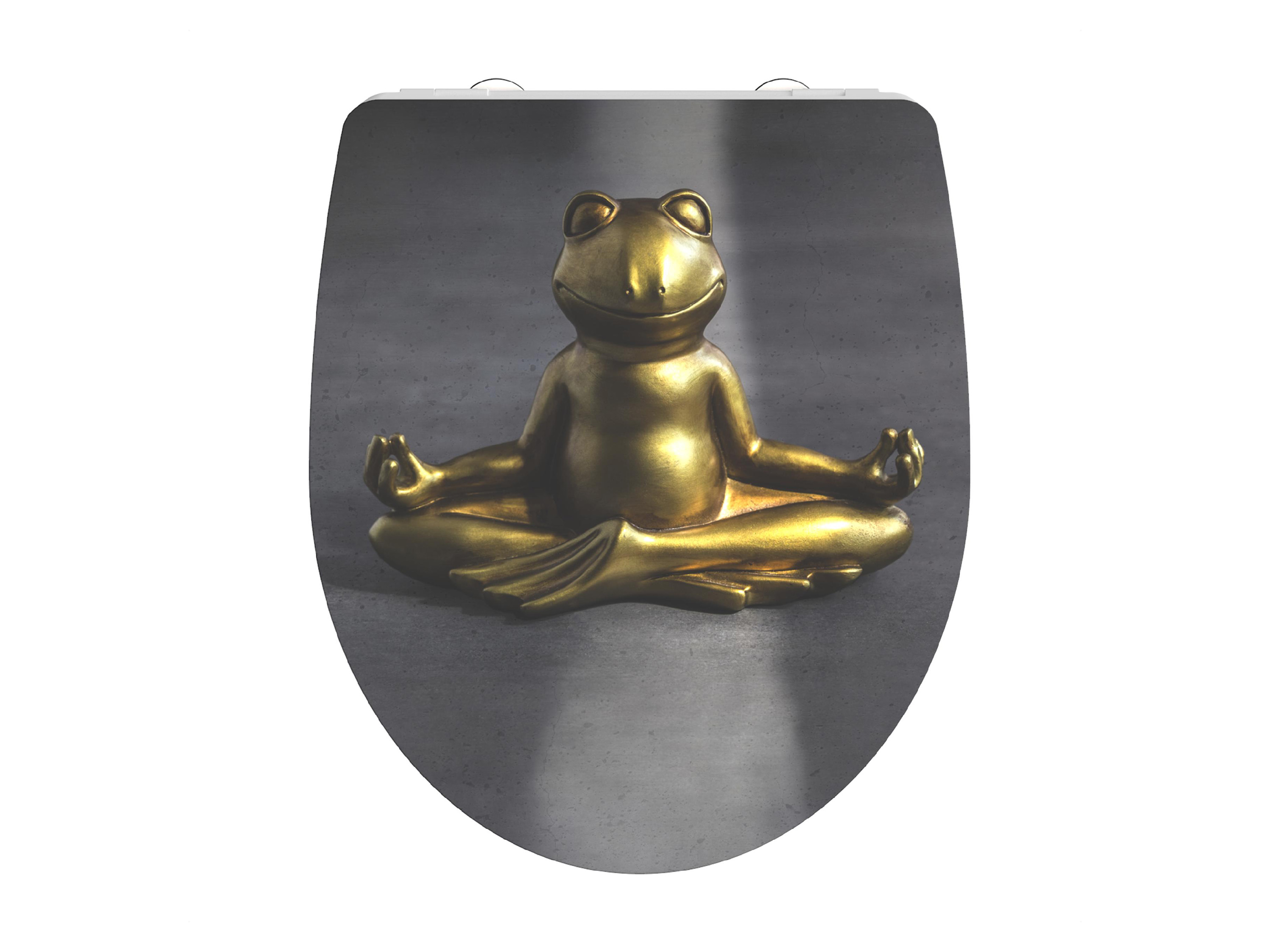 Schütte WC-Sitz High Gloss mit Absenkautomatik und Schnellverschluss (Relaxing Frog) | 04008431825816