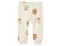 Beige Hose mit Bären-Print für Babys.