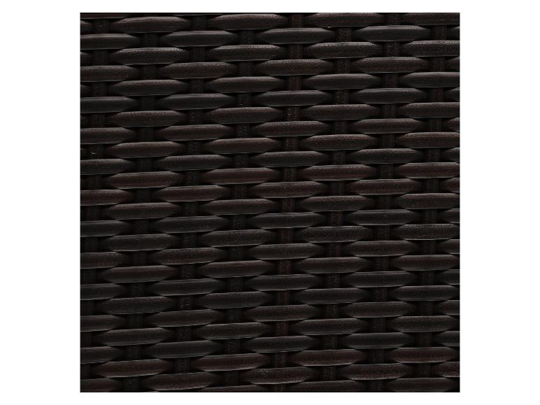 Dunkelbraunes geflochtenes Rattanmuster, Nahaufnahme