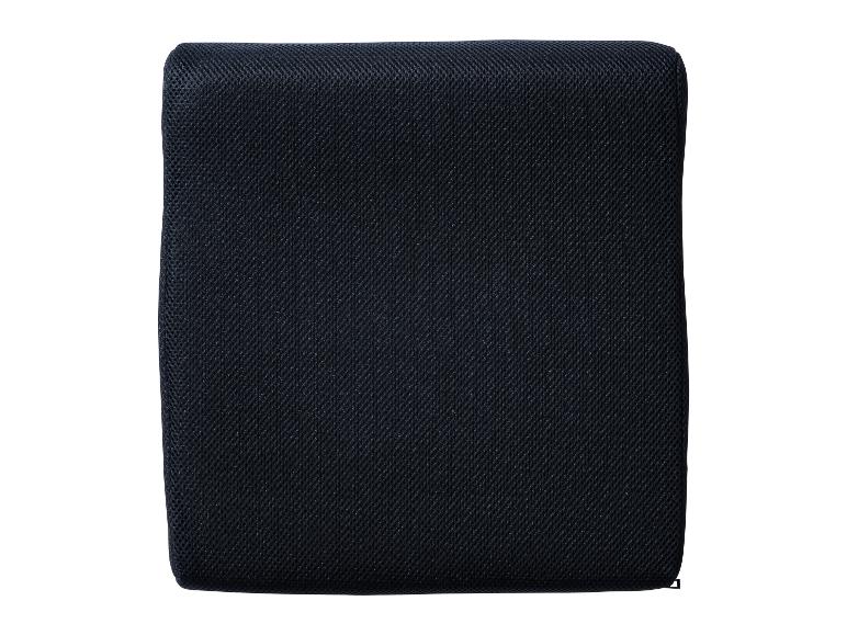 Schwarzes Mesh-Sitzkissen für Bürostuhl.